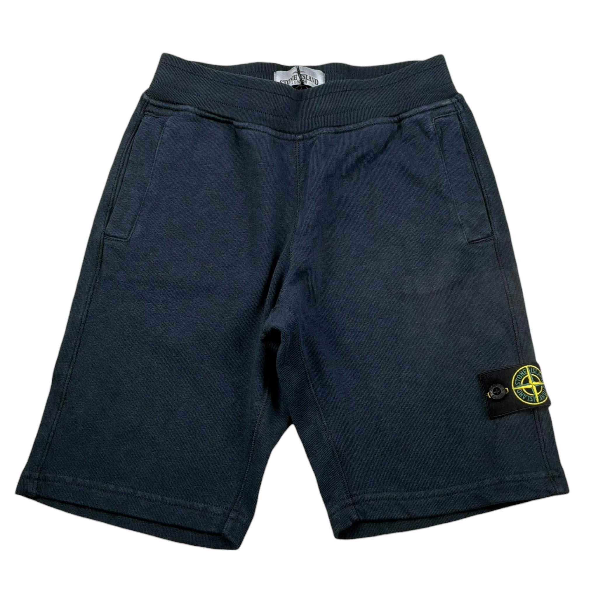 Stone Island Bermuda In Felpa Tinta Unita per Bambino K1S166200002 BLU STONE ISLAND 