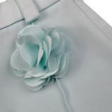 Petit Posh Short Tina Unita con Applicazione per Neonata GFBS25066SHXN VERDE ACQUA PETIT POSH 