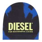 Diesel Cappello Tinta Unita con Stampa E Fantasia per Bambino J00973 NERO/BLU DIESEL 