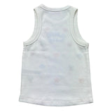 Saint Barth Canotta Tinta Unita con Stampa per Bambina BLUEJR BIANCO SAINT BARTH 