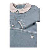 Paz Rodriguez Tutina Manica Lunga Tinta Unita per Neonato 005121702 AZZURRO PAZ RODRIGUEZ 