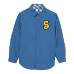 Stella Mccartney Giubbino Reversibile Tinta Unita,Fantasia Quadri per Bambino TW2P87 BLU STELLA McCARTNEY 