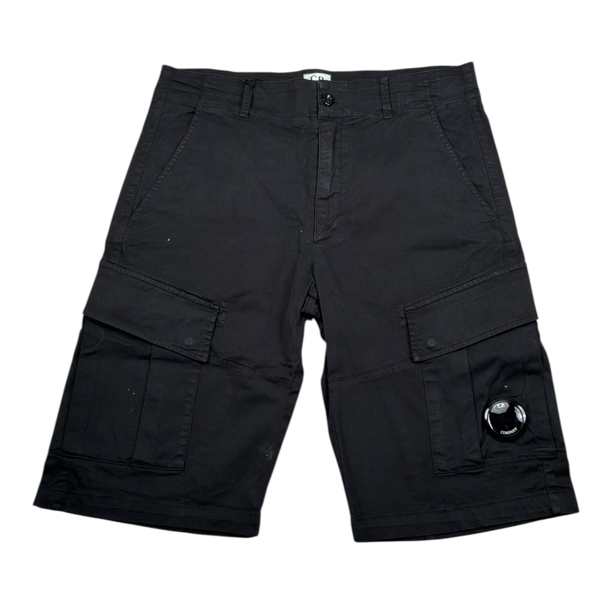 C.P. Company Bermuda Tinta Unita con Girovita Regolabile per Bambino CMQ005 NERO C.P. COMPANY 