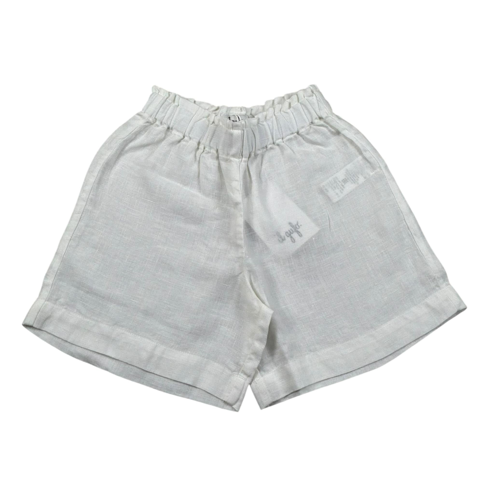 Il Gufo Short Tinta Unita con Elastico In Vita per Neonata P25PB181L6009 BIANCO IL GUFO 