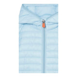 Save The Duck Giubbino Tinta Unita con Zip E Cappuccio per Neonato J30650 AZZURRO SAVE THE DUCK 