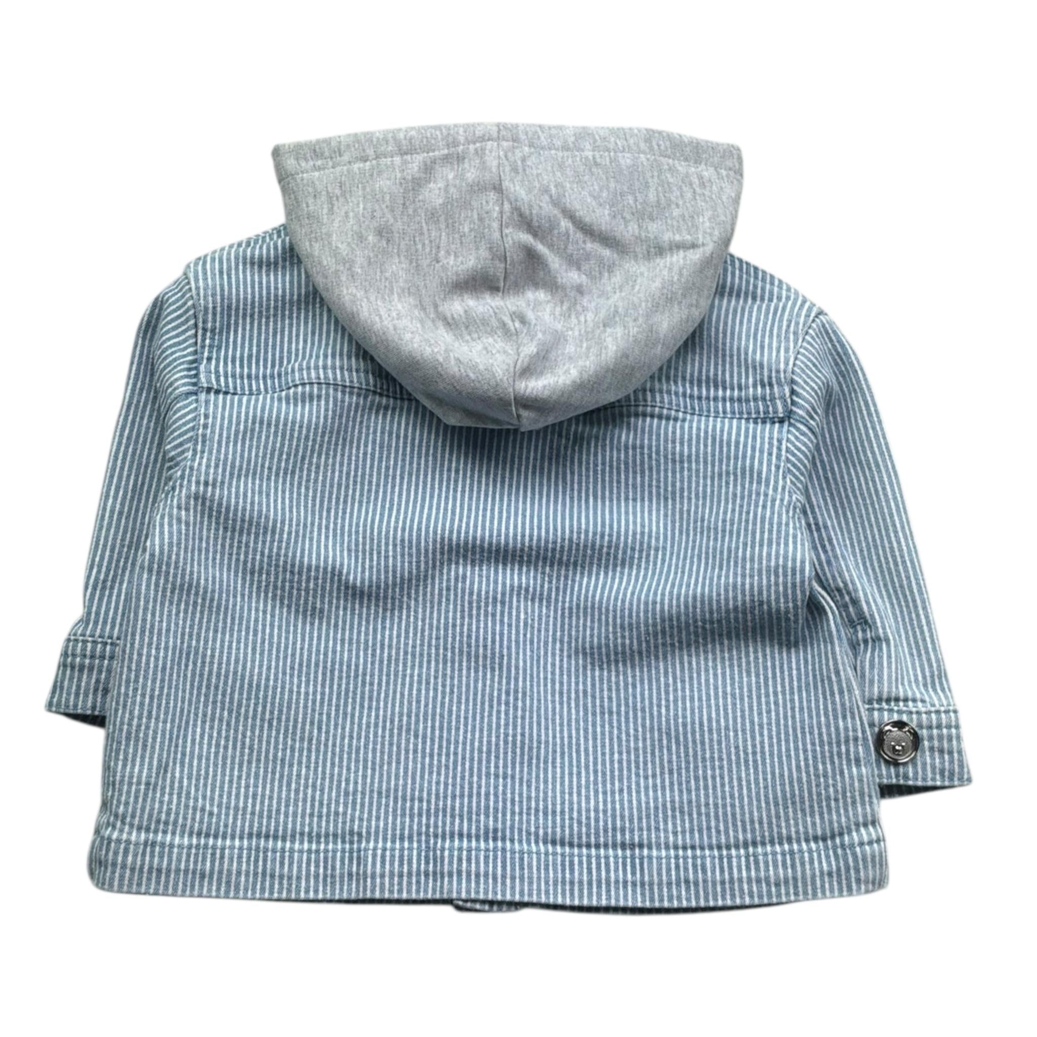 Moschino Giubbino In Denim con Cappuccio per Neonato MUA00A AZZURRO MOSCHINO 