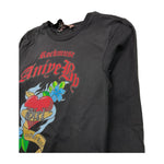 ANIYE BY GIRL shirt girocollo tinta unita con stampa Nero per Bambina 032329 NERO ANIYE BY GIRL 