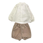 CALAMARO completo 2 pezzi camicia-bermuda Bianco per Neonato 11076X BIANCO CALAMARO 