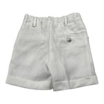 Paio Crippa Bermuda Tinta Unita con Girovita Regolabile per Neonato BOSSON BIANCO PAIO CRIPPA 