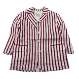 Dou Dou Giacca Tinta Unita con Fantasia A Righe per Bambina DW2P34XX BIANCO/ROSSO DOU DOU 