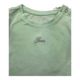 Liu Jo T-Shirt Girocollo Tinta Unita con Logo per Neonata K5GI18K6YW4 VERDE ACQUA LIU JO 