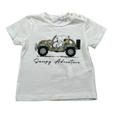 M+E' T-Shirt Girocollo Tinta Unita con Stampa per Neonato UEM0340 BIANCO M+E' 