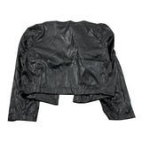 J'Aime' Giubbino In Ecopelle tinta unita Nero per Bambina 4917G NERO J'AIME' 