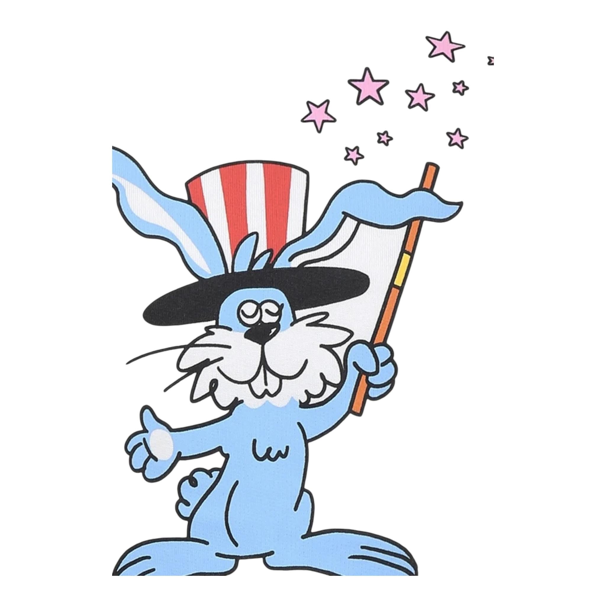 Stella Mccartney Felpa Girocollo Tinta Unita con Stampa per Bambino TW4P10 BIANCO STELLA McCARTNEY 