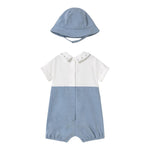 Mayoral Completo 2 Pezzi Pagliaccetto-Cappello per Neonato 1605 BLU MAYORAL 