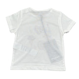 Please T-Shirt Girocollo tinta unita con Stampa Bianco per Neonata MBB3030G27 BIANCO PLEASE 