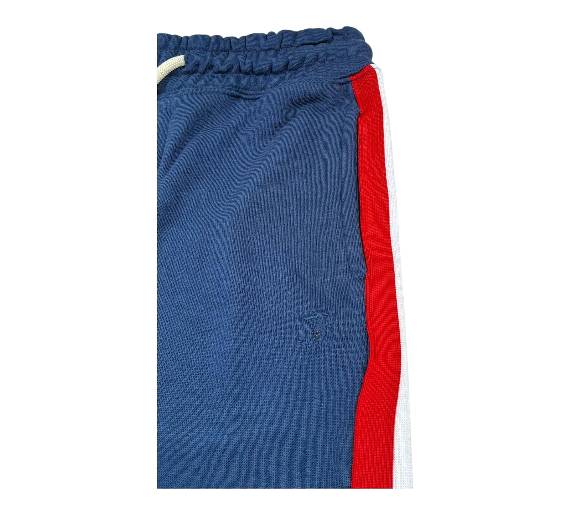 Trussardi Pantalone Tuta Tinta Unita con Profili In Contrasto per Bambino TBP26054PA BLU TRUSSARDI 