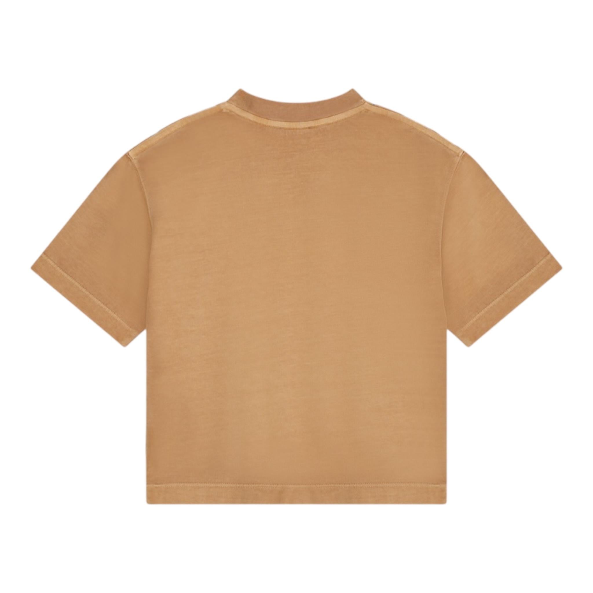 MARC JACOBS t-shirt girocollo tinta unita con fantasia scacchi Cammello per Bambino W60283 CAMMELLO MARC JACOBS 