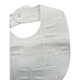 Elisabetta Franchi Bavetta Tinta Unita Logata per Neonata ENBA048 BIANCO ELISABETTA FRANCHI 