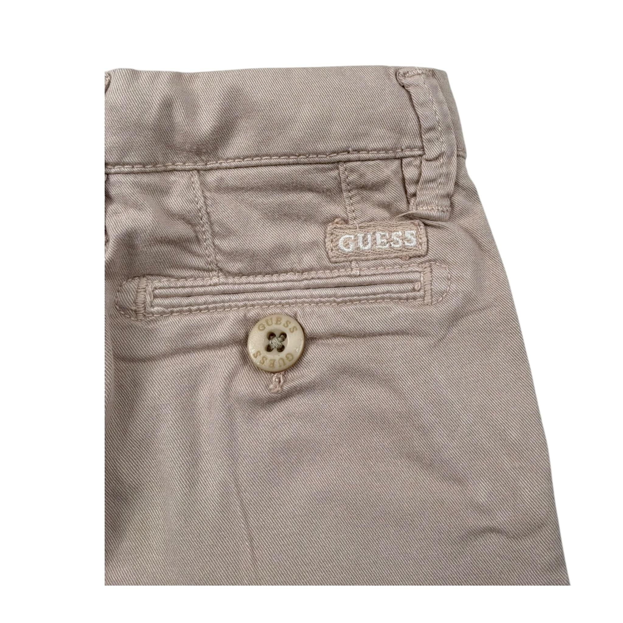 Guess Bermuda Tinta Unita con Girovita Regolabile per Neonato N3GD11WFBY3NX BEIGE GUESS 