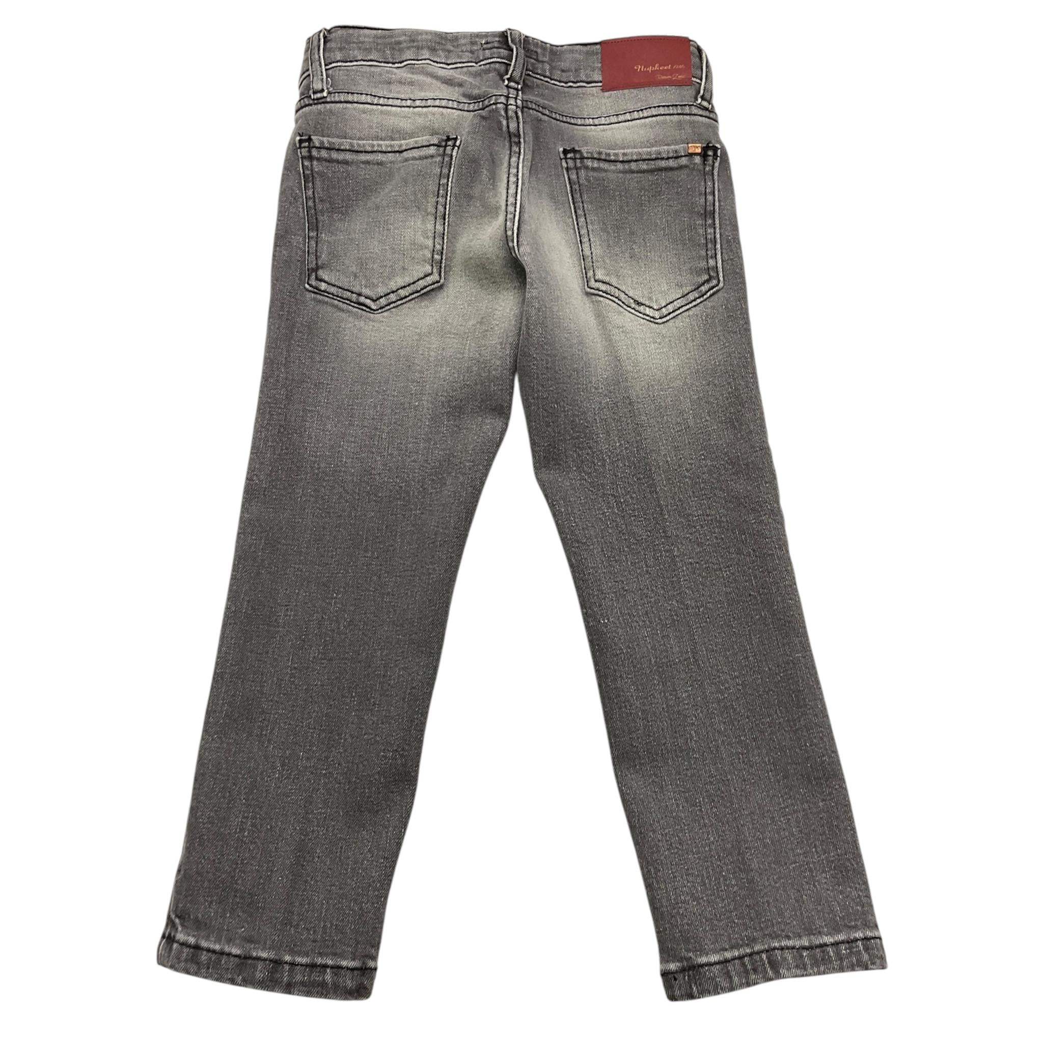 NUPKEET jeans tinta unita con girovita regolabile Nero per Bambino 24NK305 NERO NUPKEET 