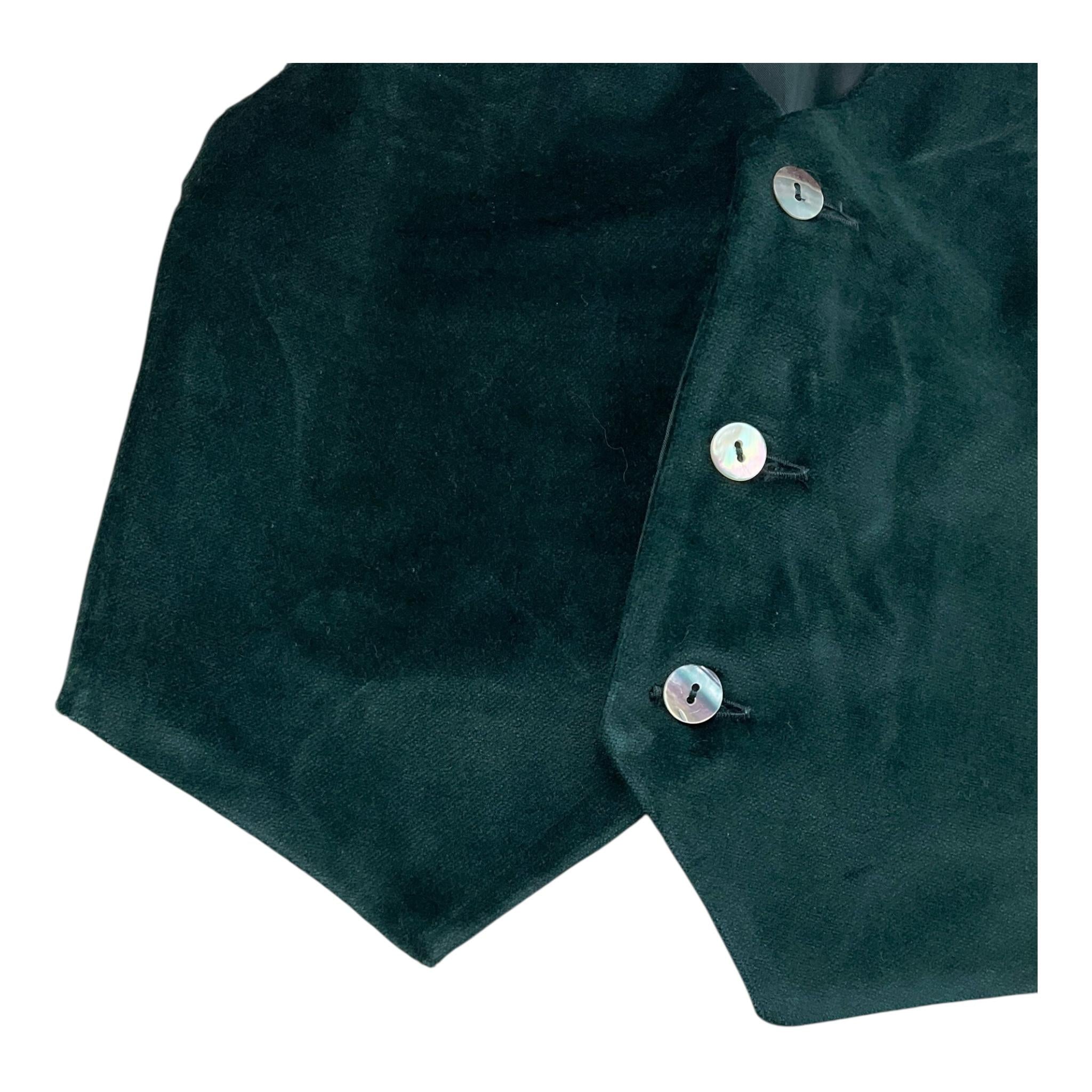 PAIO CRIPPA gilet tinta unita in camoscio Verde per Neonato GILETN VERDE PAIO CRIPPA 