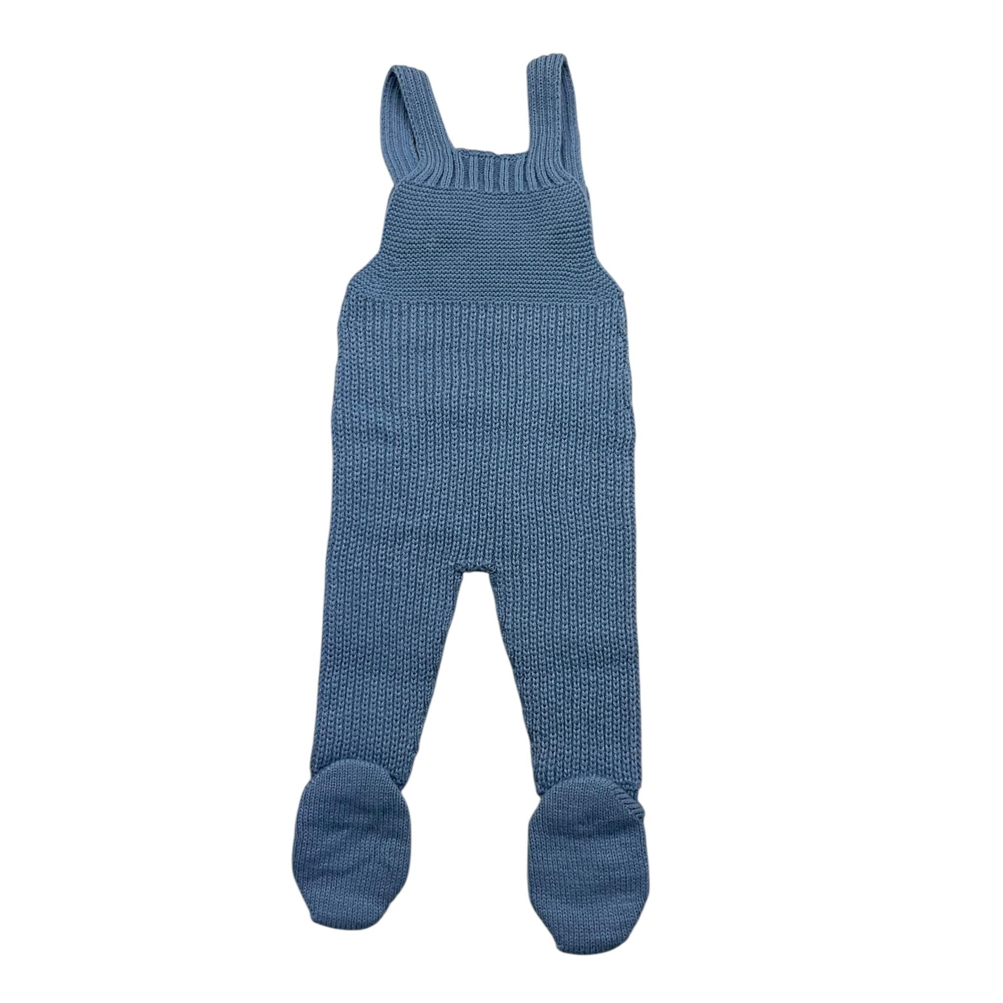 BABIDU salopette tinta unita con bottoni Azzurro per Neonato 20682 AZZURRO BABIDU 