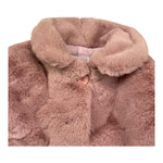 M+E' pelliccia tinta unita con colletto Rosa per Bambina UE1517 ROSA M+E' 