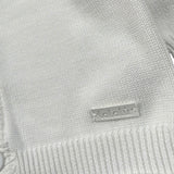 Lalalu' Cardigan tinta unita con Logo Bianco per Neonata MGL1P BIANCO LALALU' 