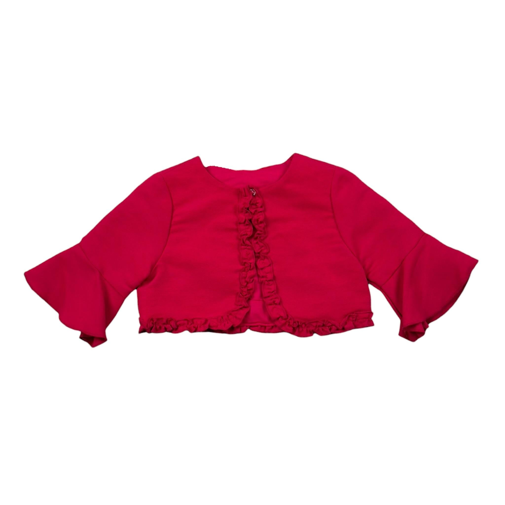 Sarabanda Coprispalle Tinta Unita con Rouches per Bambina 0J251 FUXIA SARABANDA 