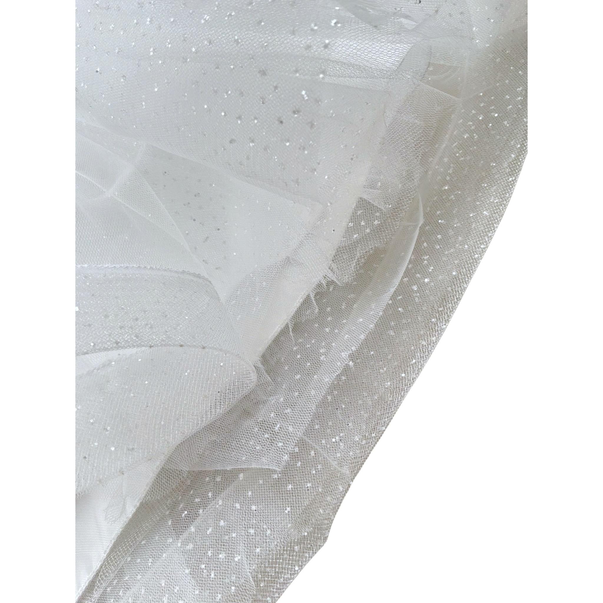 Bella Brilli Abito Cerimonia Girmanica Tinta Unita per Bambina 44 BIANCO BELLA BRILLI 