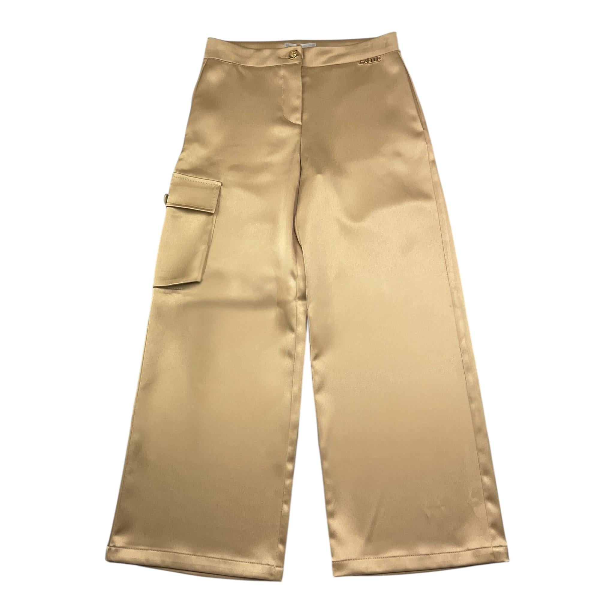 Gaelle Pantalone Tinta Unita Modello Palazzo per Bambina 274P00363 ORO GAELLE 