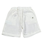 Petit Indi Bermuda Tinta Unita con Elastico In Vita per Neonato SS25BK8040X BIANCO PETIT INDI 