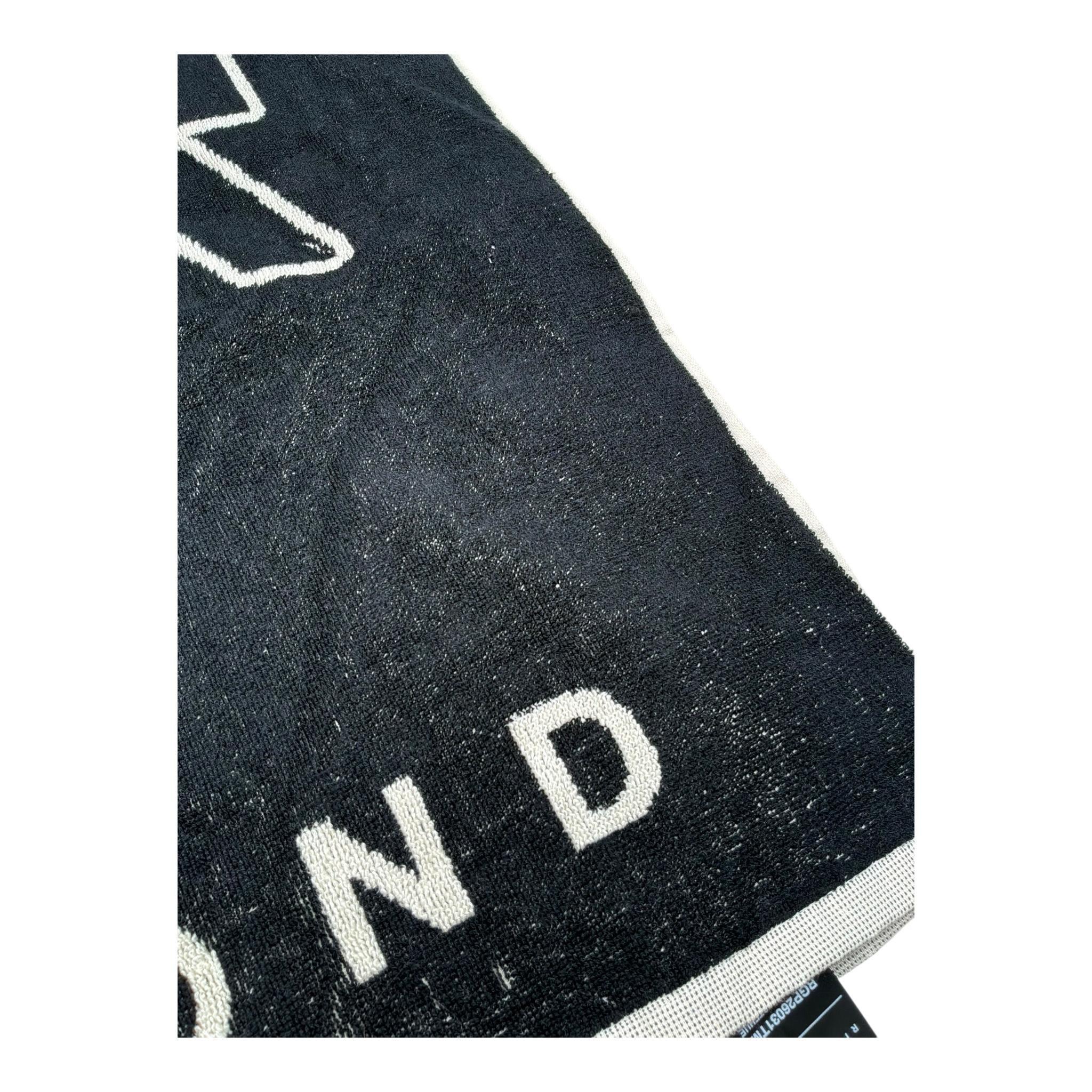 John Richmond Telo Mare Bicolore con Stampa Logo per Bambino RBP26028TM NERO JOHN RICHMOND 