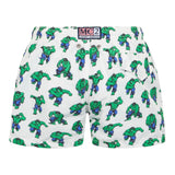 Saint Barth Costume Modello Boxer Tinta Unita con Stampa Hulk per Bambino HULK01X BIANCO SAINT BARTH 
