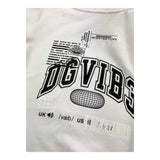 DOLCE & GABBANA felpa chiusa con cappuccio tinta unita con stampa in contrasto Bianco per Bambina L8JWAO BIANCO DOLCE & GABBANA 