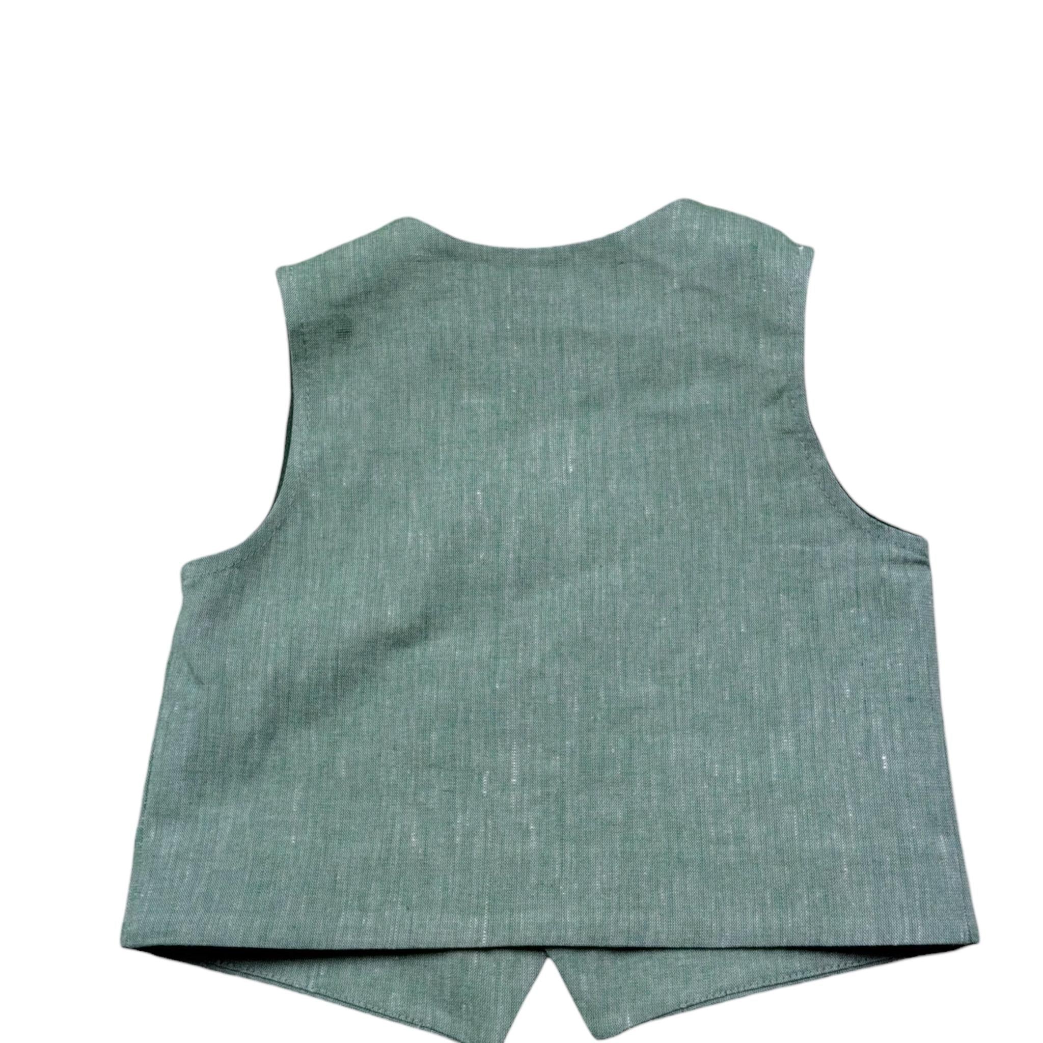 Le Bebe' Gilet Tinta Unita per Neonato LBB5336 VERDE LE BEBE' 