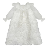 LA STUPENDERIA abito tinta unita con tulle Bianco per Neonata CCAB22 BIANCO LA STUPENDERIA 