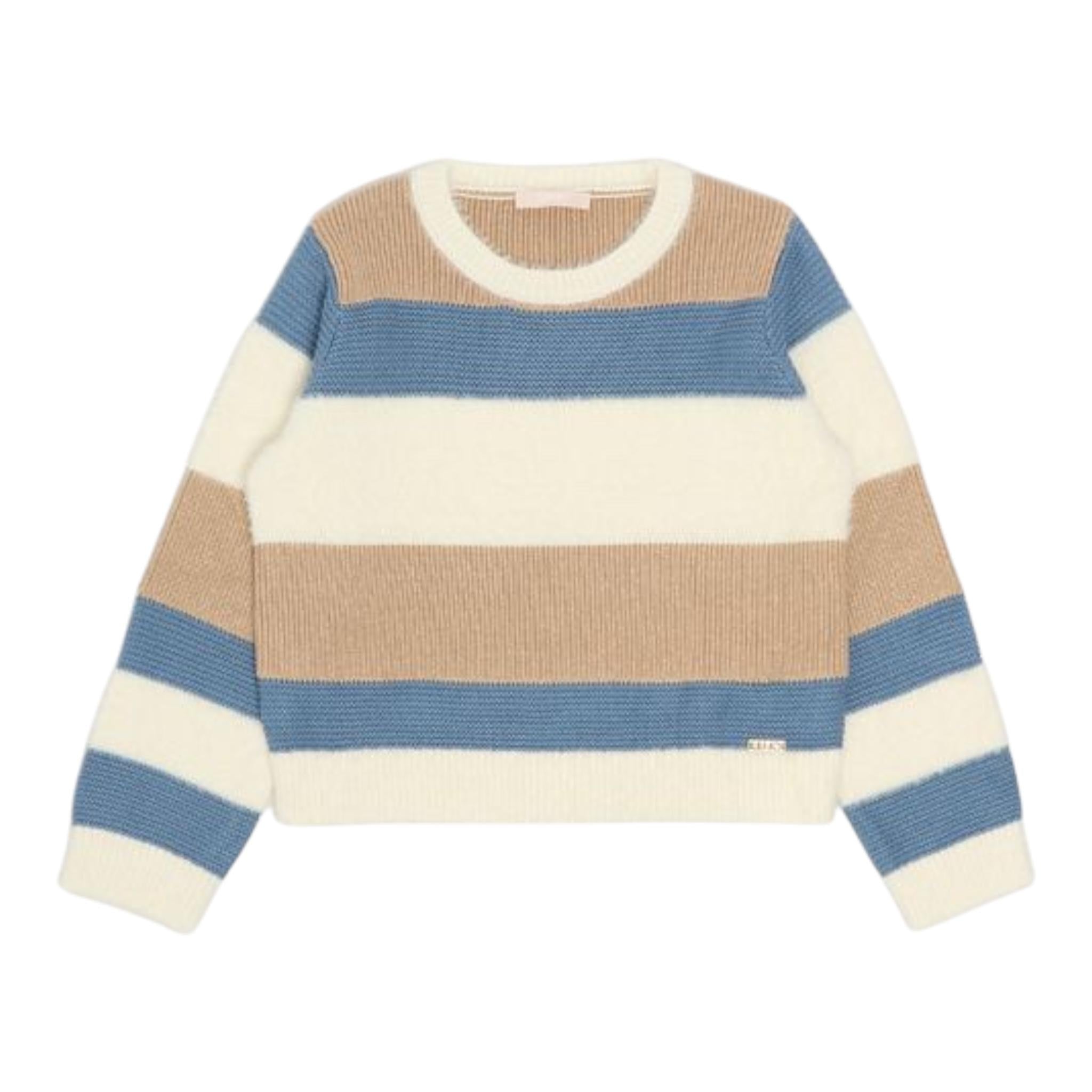 LIU JO maglia tricolore girocollo Multicolor per Bambina KF4073 MULTICOLOR LIU JO 