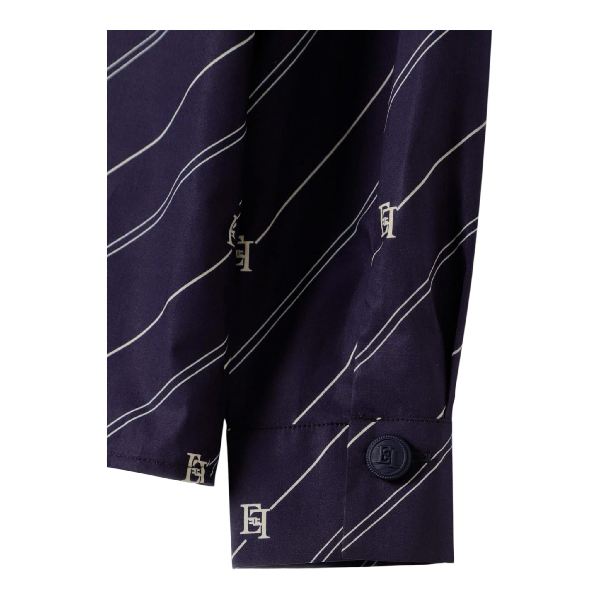 ELISABETTA FRANCHI camicia manica lunga tinta unita con logo Blu per Neonata EGCA035 BLU ELISABETTA FRANCHI 