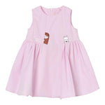 Elisabetta Franchi Abito Giromanica Tinta Unita con Ricami per Neonata EGAB206 ROSA ELISABETTA FRANCHI 