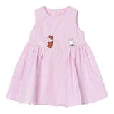 Elisabetta Franchi Abito Giromanica Tinta Unita con Ricami per Neonata EGAB206 ROSA ELISABETTA FRANCHI 