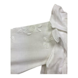 CHLOE' camicia manica lunga tinta unita con ricami Bianco per Neonata C05446 BIANCO CHLOE' 