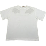 Elisabetta Franchi T-Shirt Girocollo Tinta Unita con Logo per Bambina EFTS236 PANNA ELISABETTA FRANCHI 