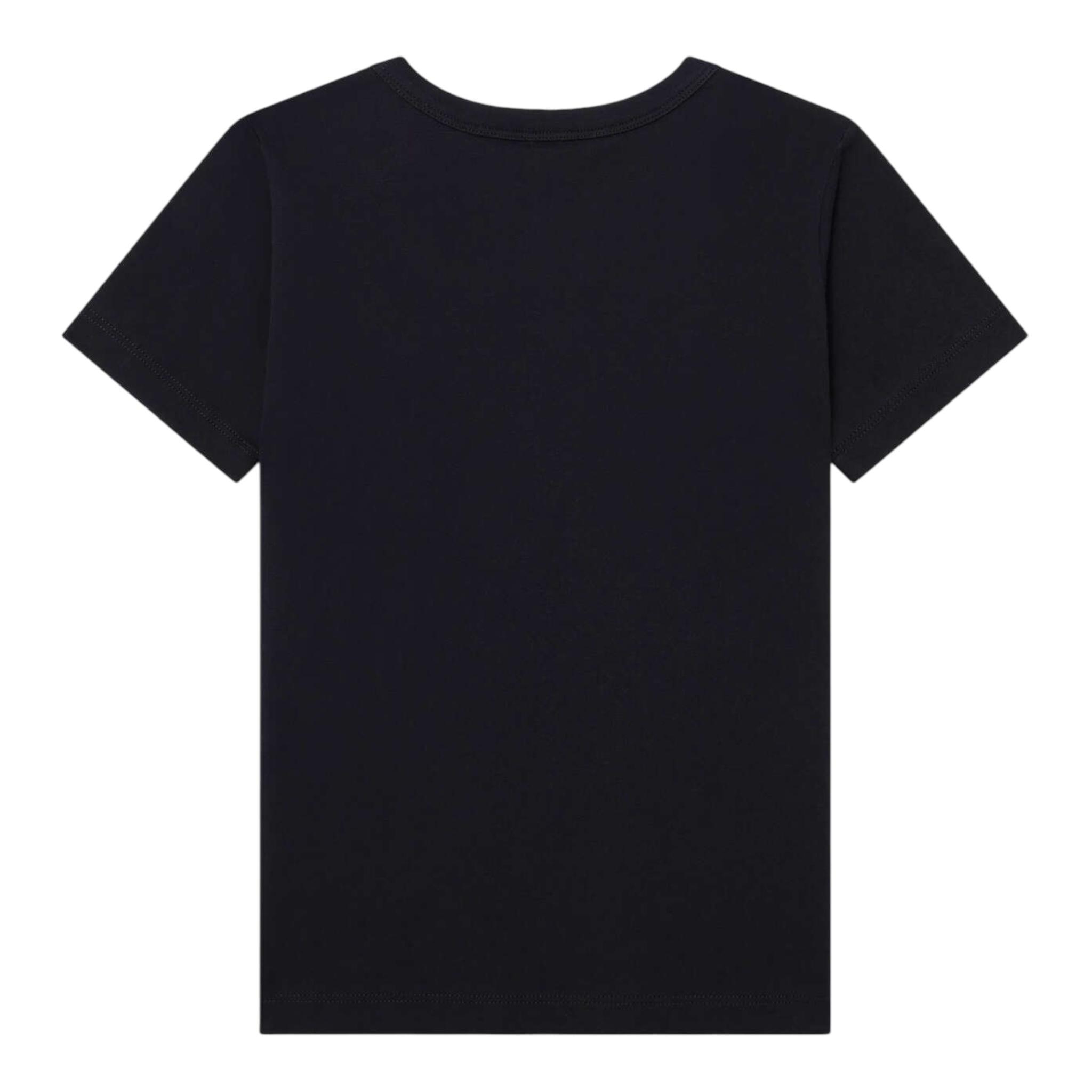 STELLA McCARTNEY t-shirt girocollo tinta unita con stampa Nero per Bambina TV8C81 NERO STELLA McCARTNEY 