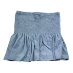 Please Top Fascia con Balza Tinta Unita per Bambina MO25030G72 AZZURRO PLEASE 