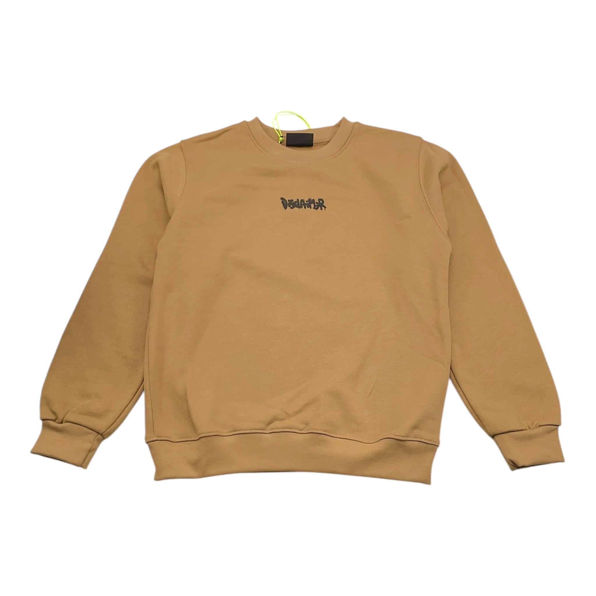 DISCLAIMER felpa girocollo tinta unita con stampa Biscotto per Bambino 24IDK58265 BISCOTTO DISCLAIMER 