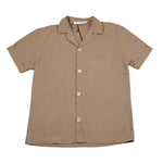 I'M Brian Camicia Mezza Manica Tinta Unita per Bambino CA3283JX BEIGE I'M BRIAN 