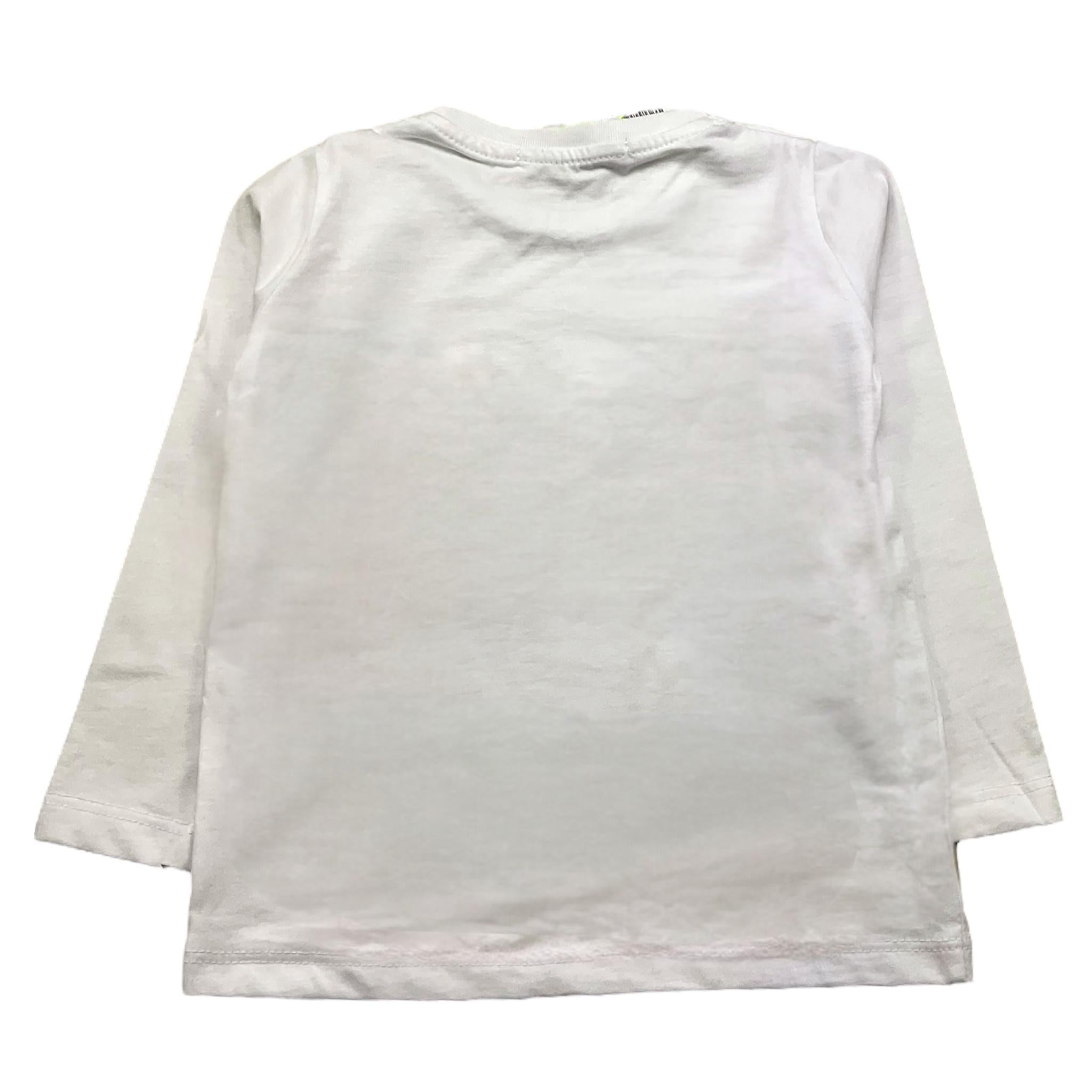 MOUSSE shirt girocollo tinta unita con stampa mario Bianco per Bambino HKNTL368WJ BIANCO MOUSSE 