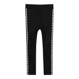 Michael Kors Leggins tinta unita con Profili Logati Nero per Bambina R30408 NERO MICHAEL KORS 